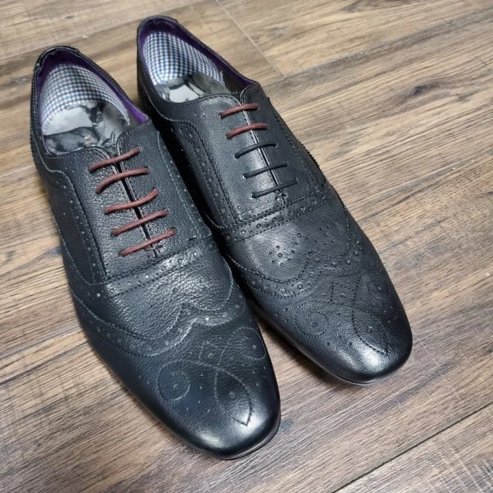 Ted Baker Black 'Cirek' Smart Lace Up Brogue